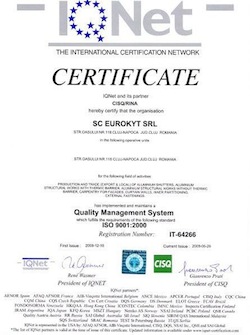 Certificat ISO Eurokyt